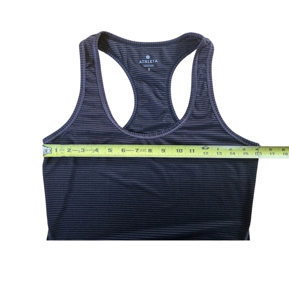 Athleta Black Striped Athletic Tank Top Size Small - Picture 6 of 6